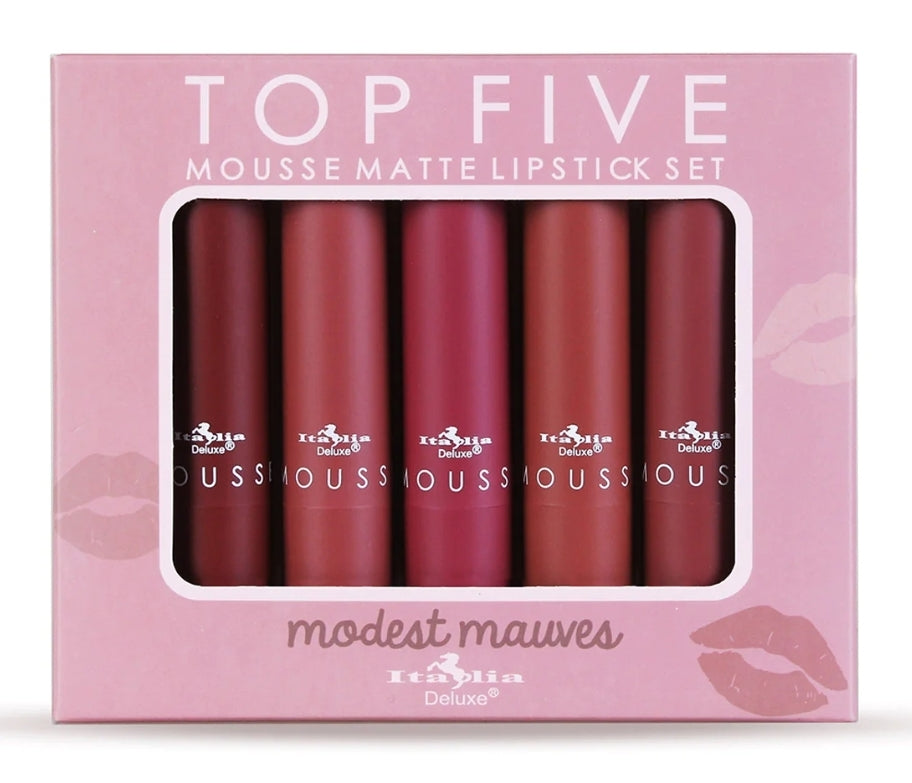 Mousse Matte 5pc Lipstick Set