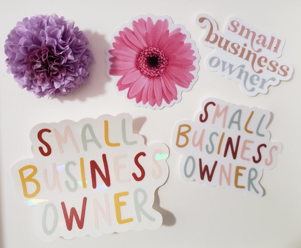 Pastel Small Business Owner Artsy Sticker