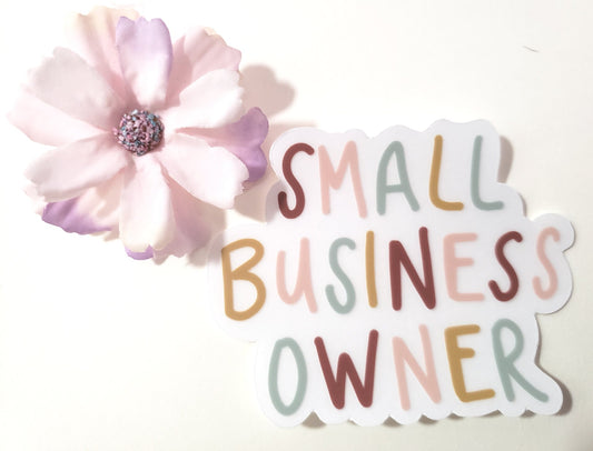 CLEAR Small Business Owner Sticker