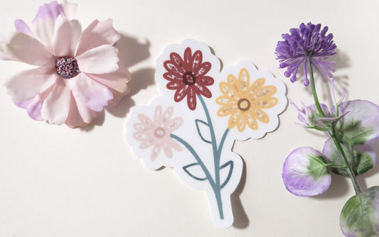 Artsy Simple Flower Sticker