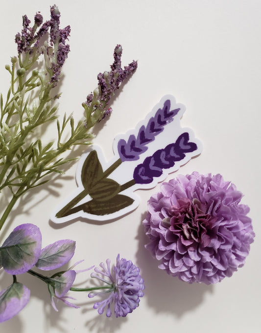Lavender Floral Sticket