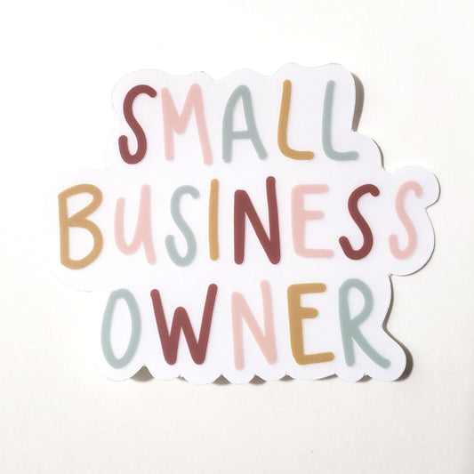 CLEAR Small Business Owner Sticker