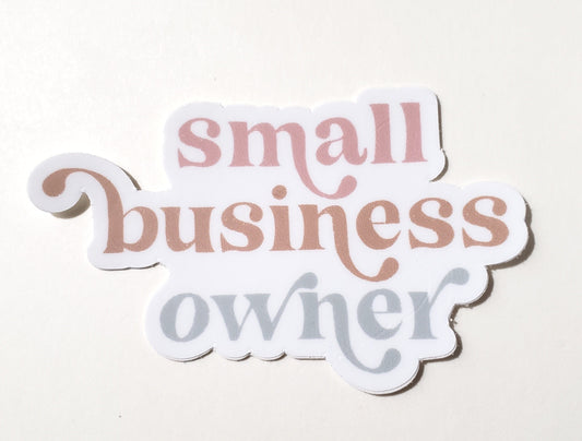 Pastel Small Business Owner Artsy Sticker