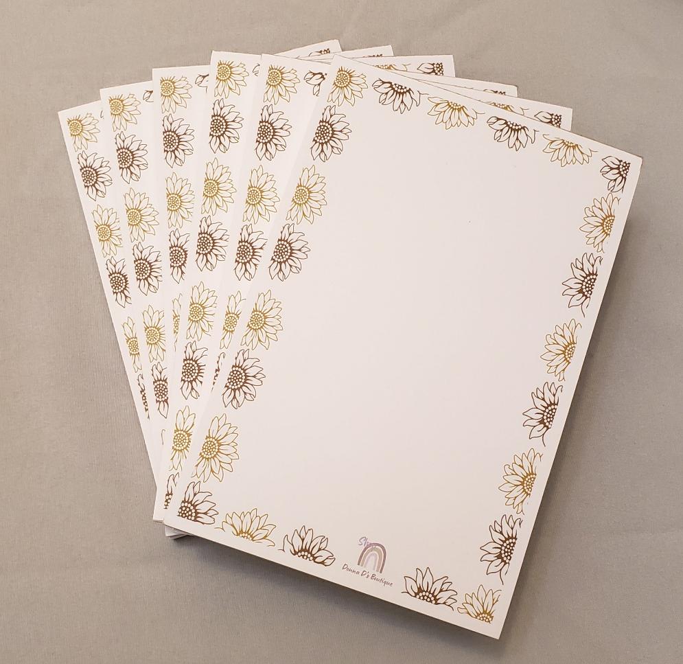 4"x6" Daisy Signature Notepads