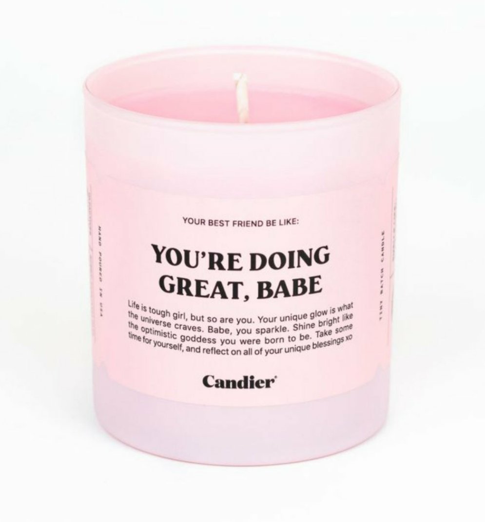You're Doing Great Candle
