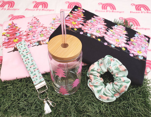 Pink Christmas Tree Gift Box