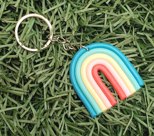 Rainbow Charm Keychain