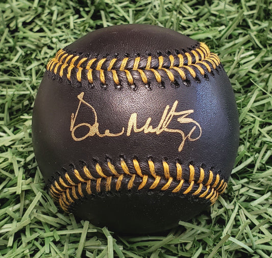 Don Mattingly Autographed Official Major League Black Black Baseball