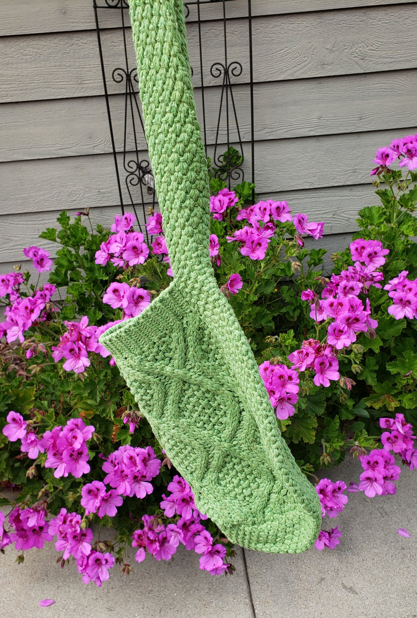 Green Crochet Shoulder/Crossbody Bag
