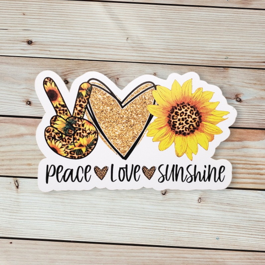 Peace Love Sunshine Sticker