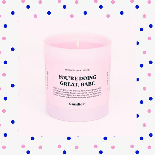 You're Doing Great Candle