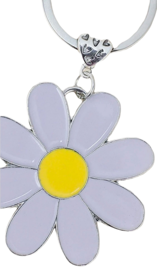 Muave Floral Keychain