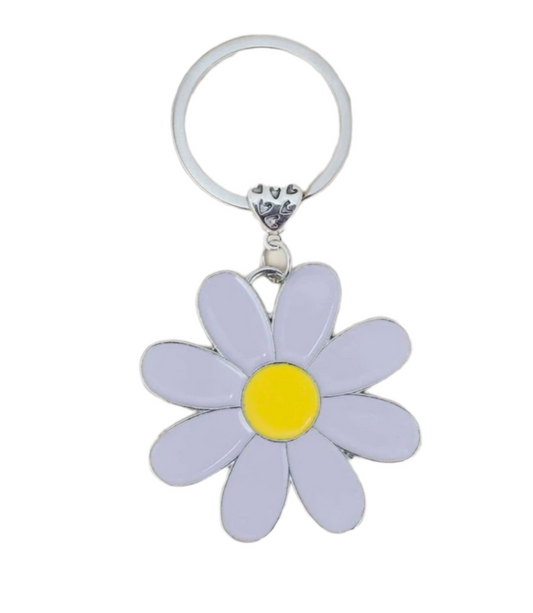 Muave Floral Keychain