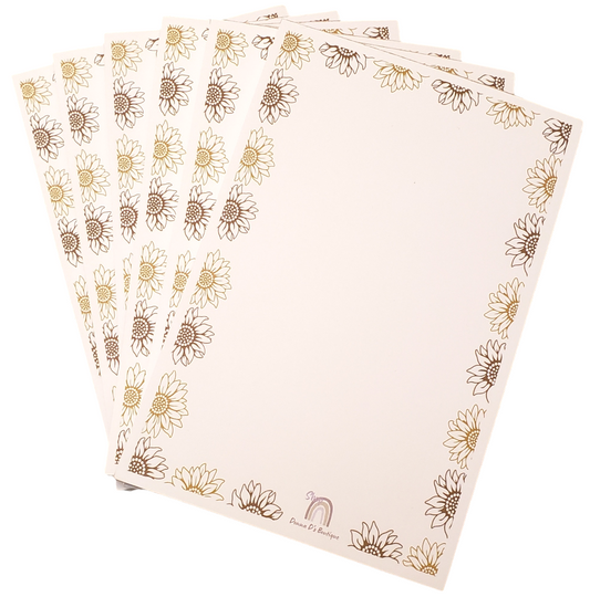 4"x6" Daisy Signature Notepads