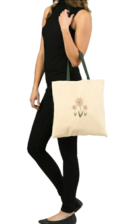 Pink Flowers Tote