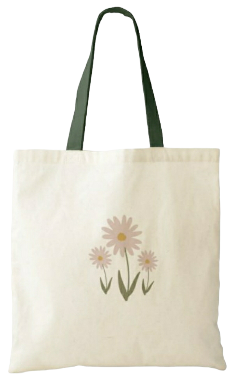 Pink Flowers Tote