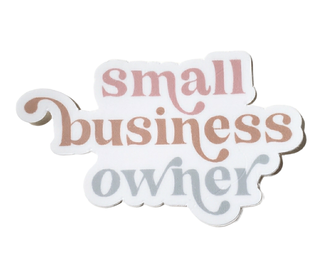 Pastel Small Business Owner Artsy Sticker