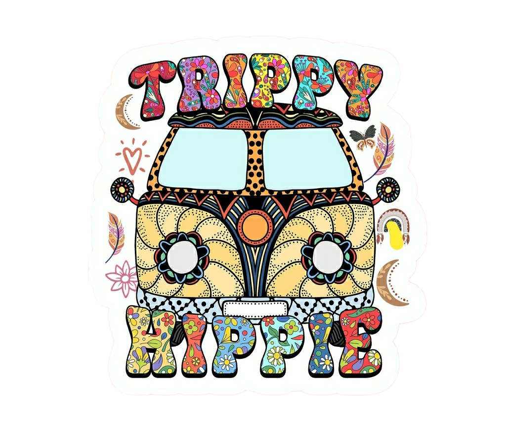 Trippy Hippie Sticker