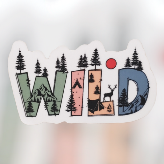 Wild - Adventure Camping Outdoor Sticker