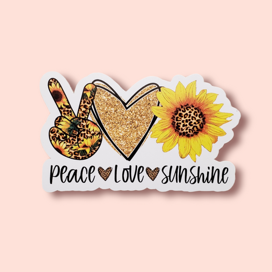 Peace Love Sunshine Sticker