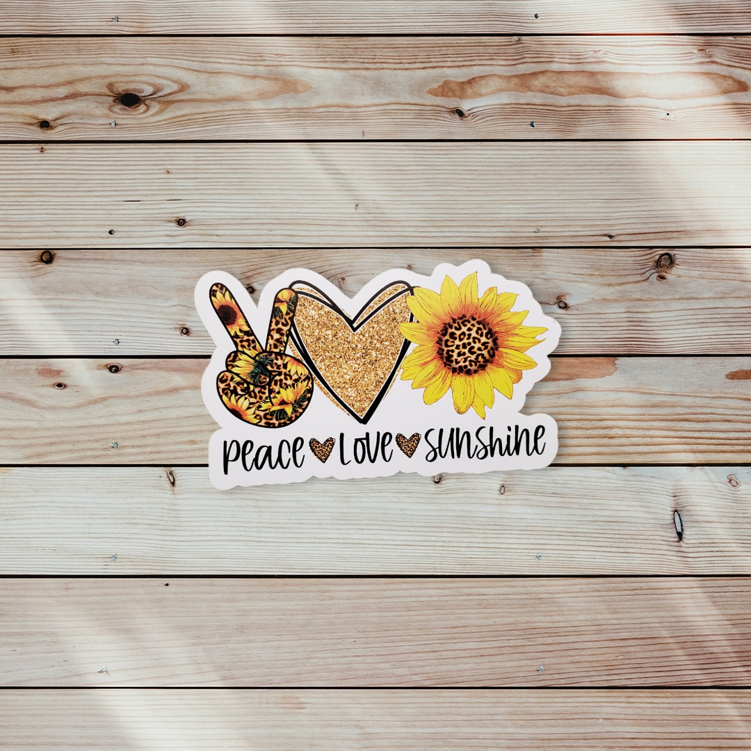 Peace Love Sunshine Sticker