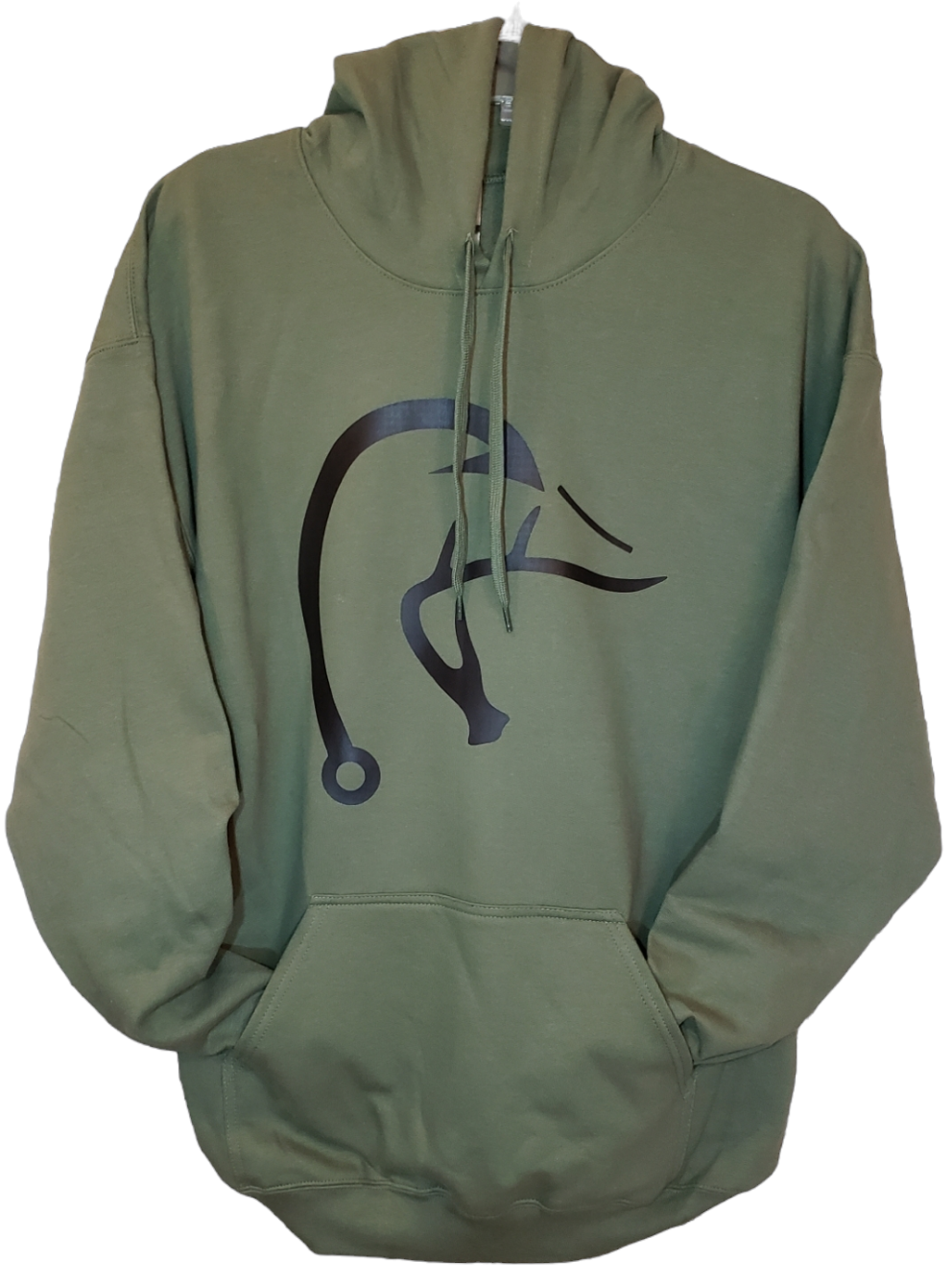 Hunting and Fishing Military Green unisex Hoodie L