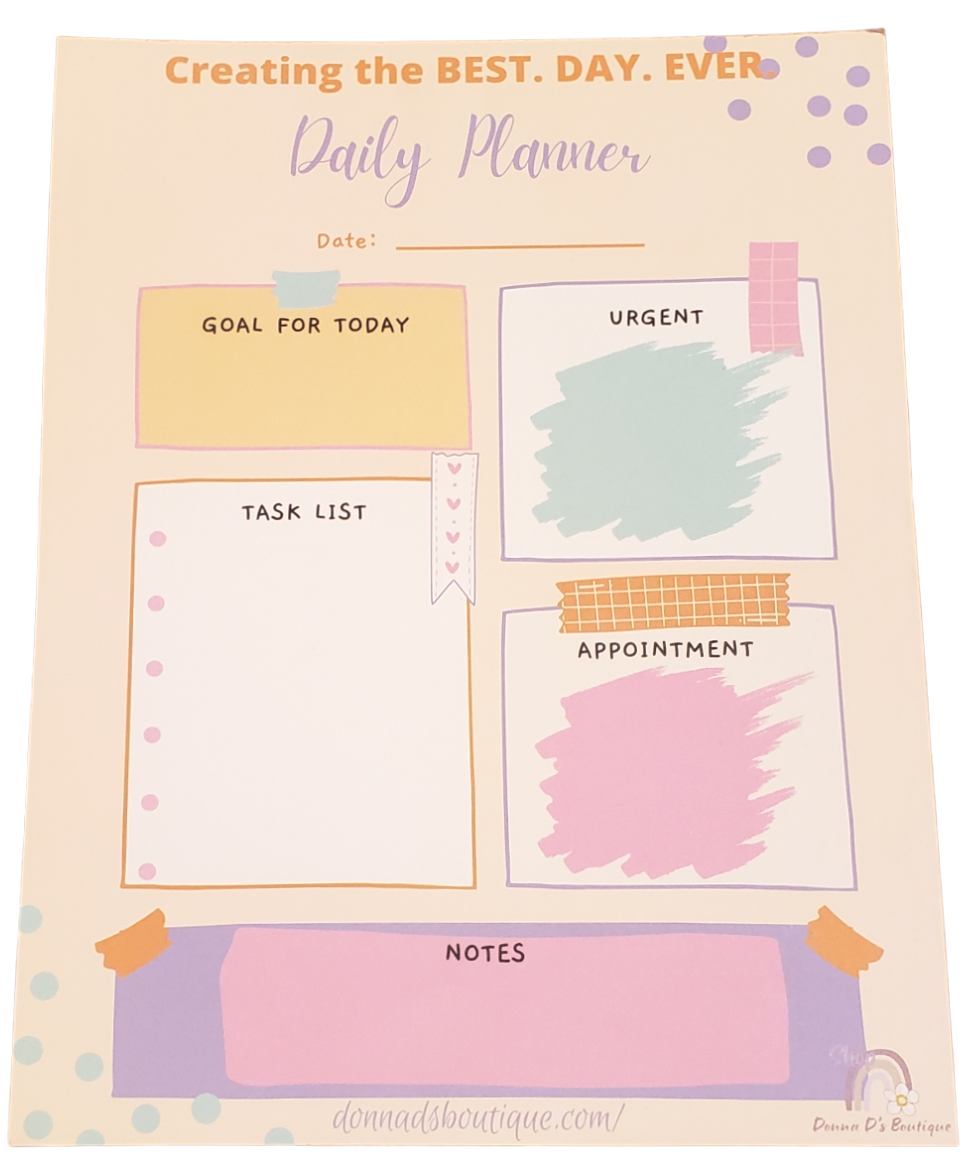 Creating the BEST. DAY. EVER. Jumbo Daily Planner