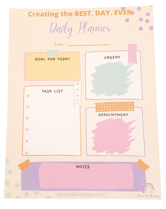 Jumbo Creating the BEST. DAY. EVER. Daily Planner