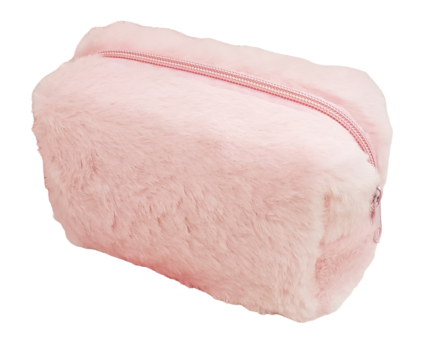 Pink Plush Makeup Bag