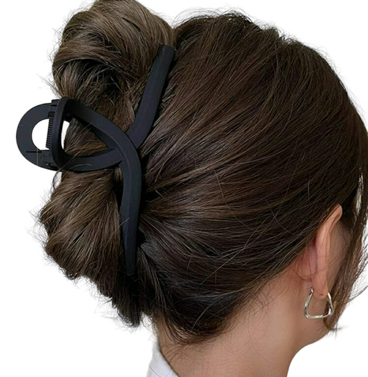 Black Criss Cross Hair Claw