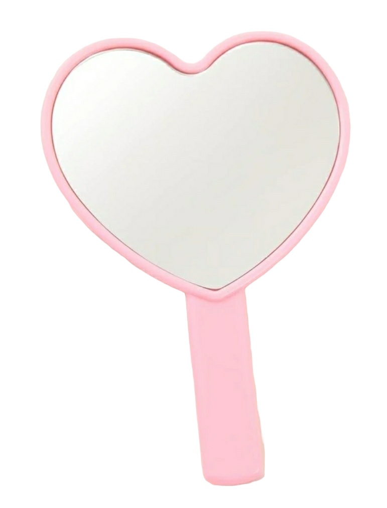 Lips/Heart Shaped Mirror with Handle