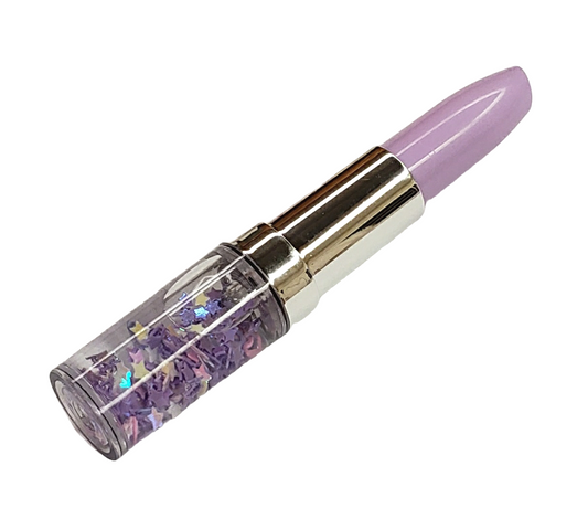 Purple Lipstick Shaped Ballpoint Pen