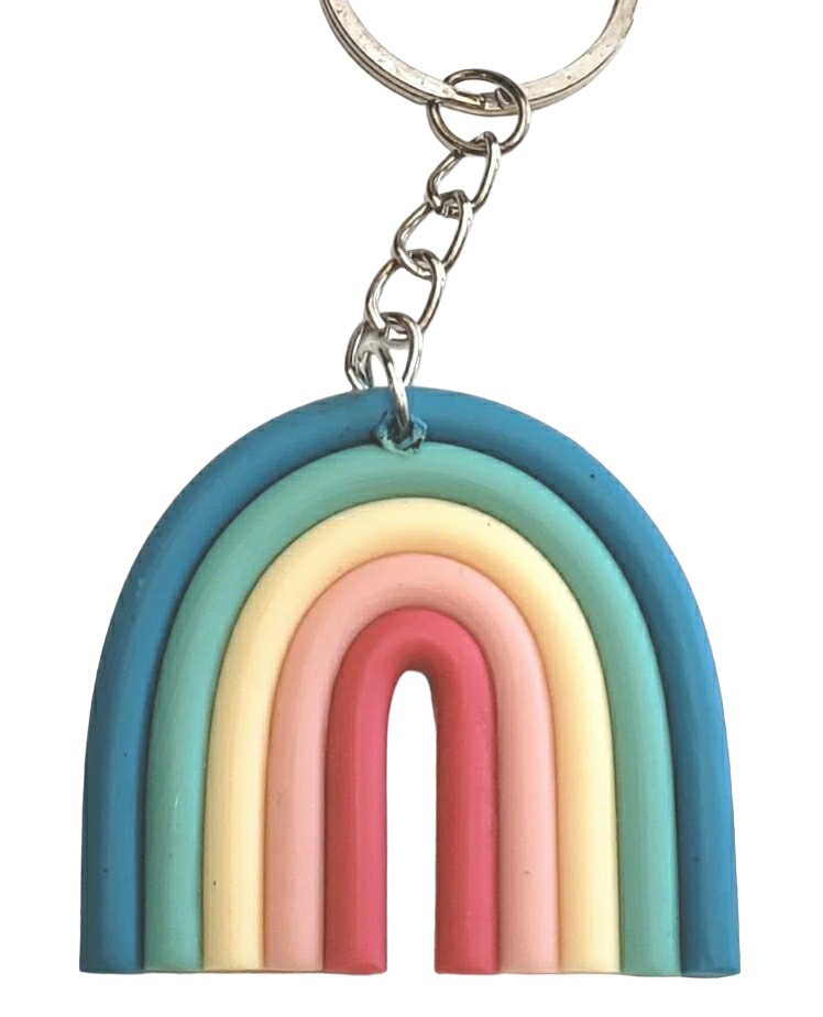 Rainbow Charm Keychain