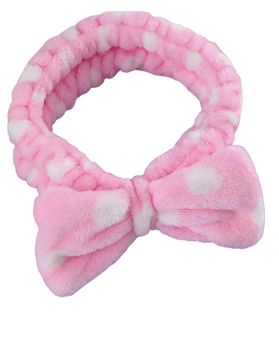 Pink and White Makeup Sponge and Headband