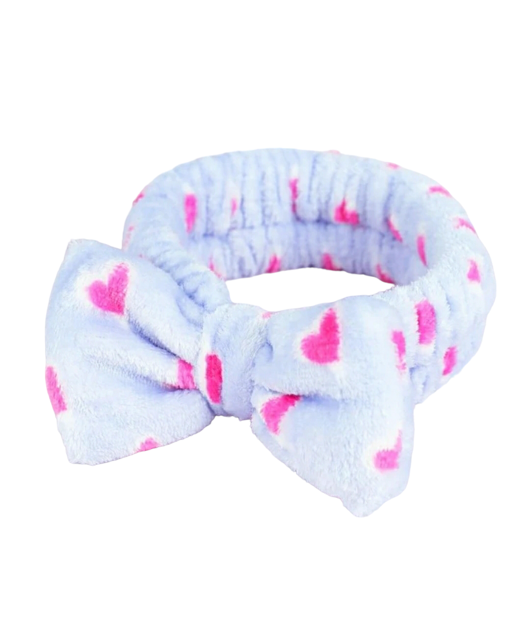 Pink and Blue Heart Pattern Makeup Headband