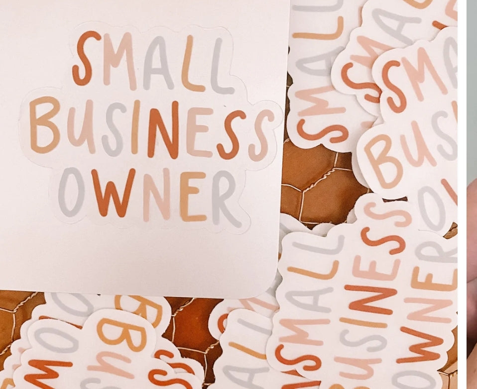 CLEAR Small Business Owner Sticker