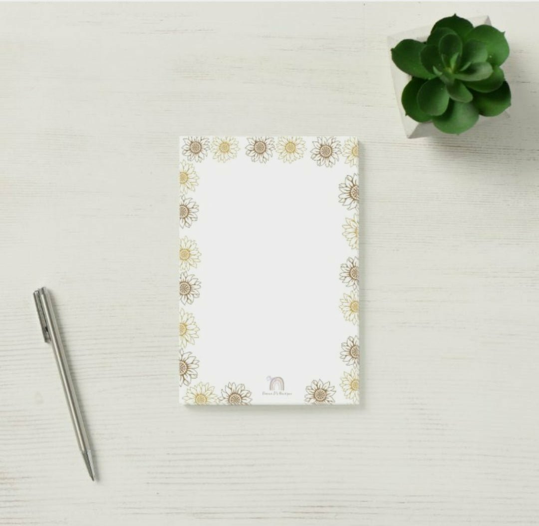 4" x 6" Daisy Signature Sticky Post-it Notes