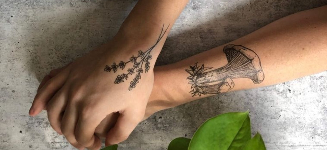 Lavender Twigs Temporary Tattoos