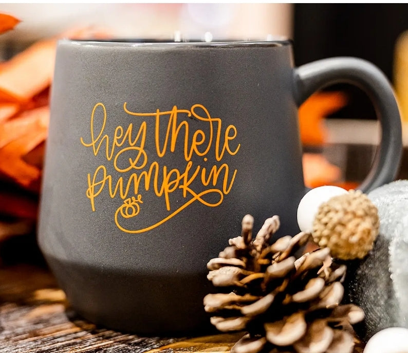 Hey There Pumpkin Dark Gray Mug