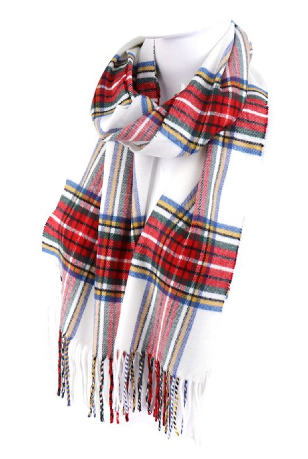 Unisex Acrylic Plaid Cashmere Feel Winter Scarves