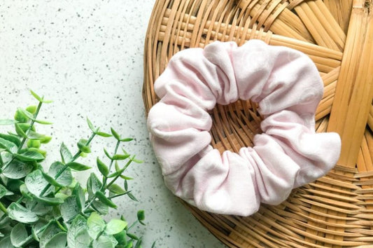 Pinky Promise Smiley Organic Scrunchie