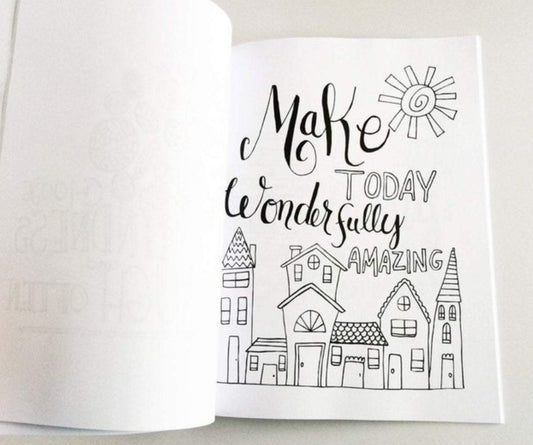 Happy Thoughts Coloring Book
