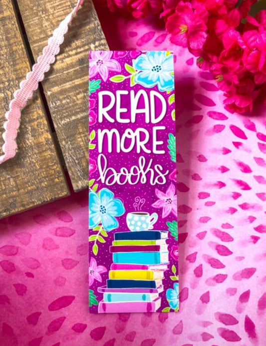 Read More Books Floral Bookmark