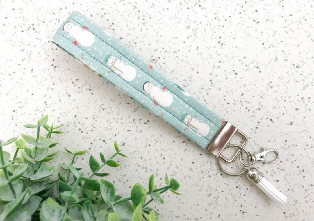 Merry & Bright Snowmen Scrunchies and Wristlets