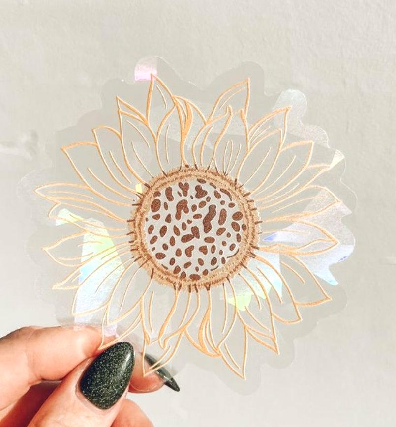 Sunflower Rainbow Sun Catcher Decals