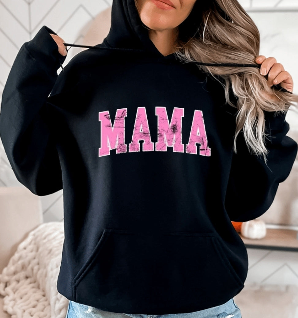 MAMA Pink & Black Hoodie