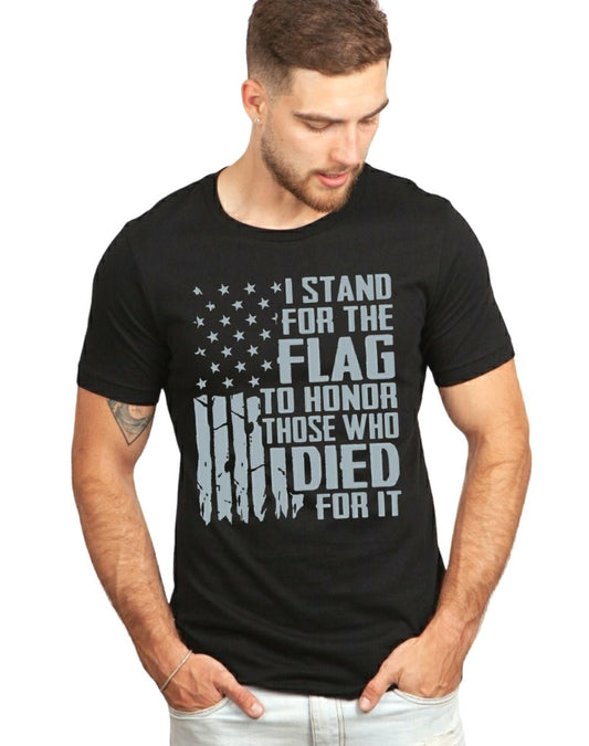 I Stand For The Flag Black Unisex Tshirt