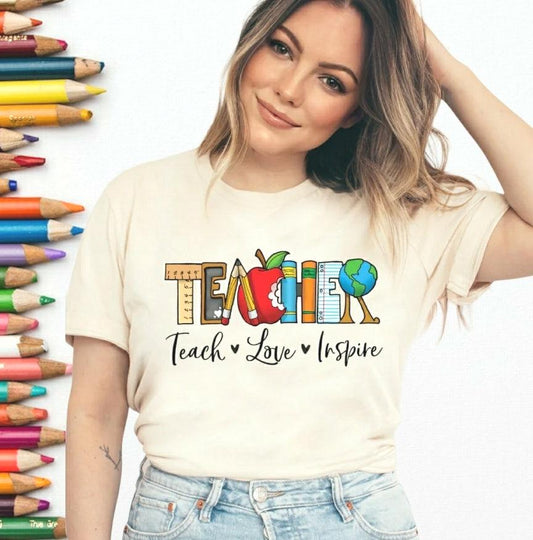 TEACHER Soft Cream Unisex Tshirt