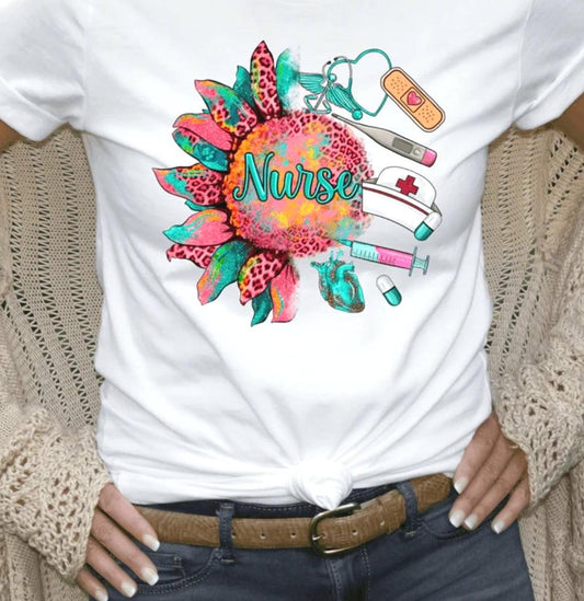 NURSE White Unisex Tshirt
