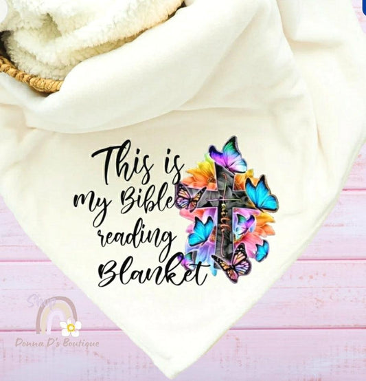 This Is My Bible Reading Blanket - Fleece Blanket